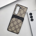 Elegant Fabric Pattern Case for Galaxy Z Fold – Haute Couture Style