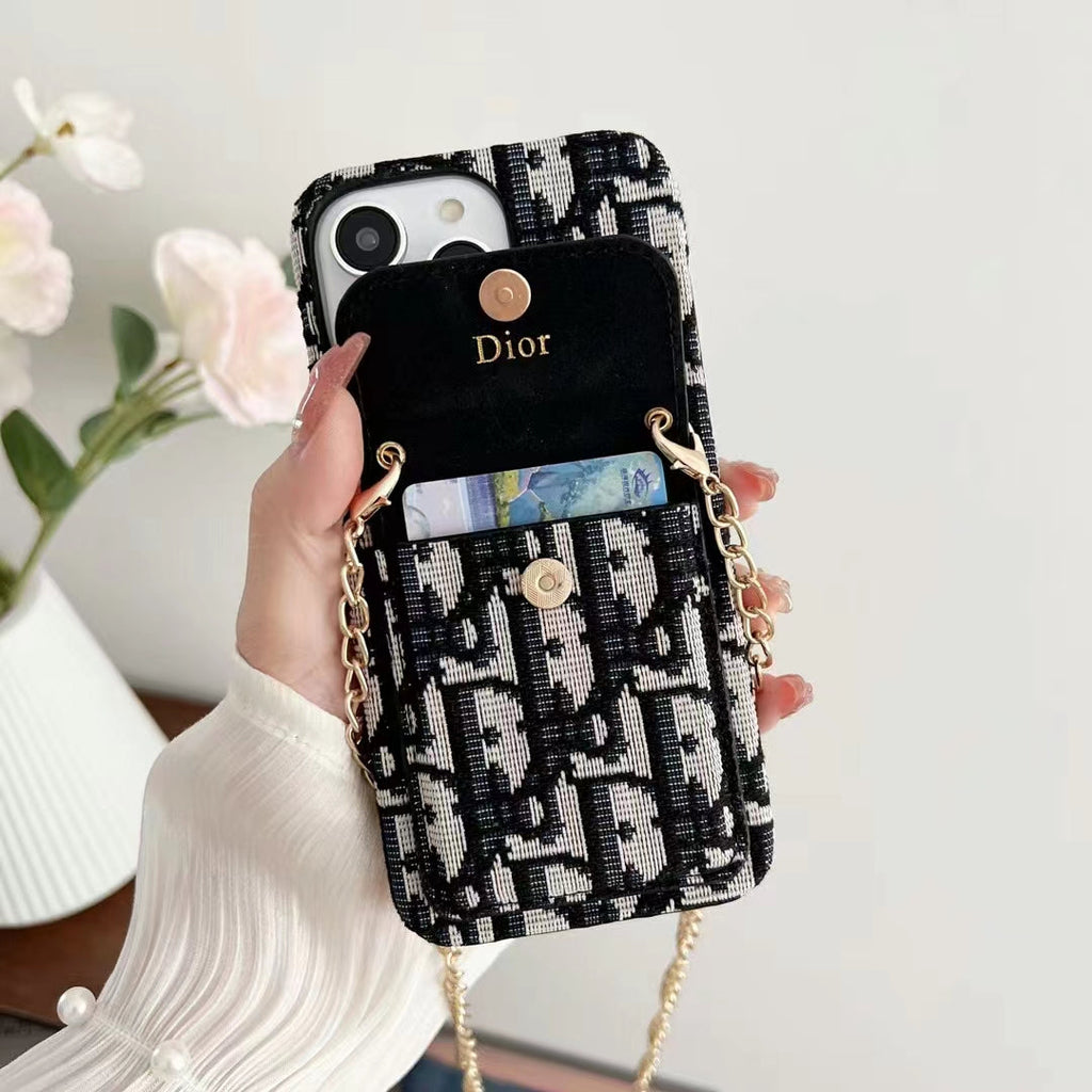 Card insertion bag crossbody phone case